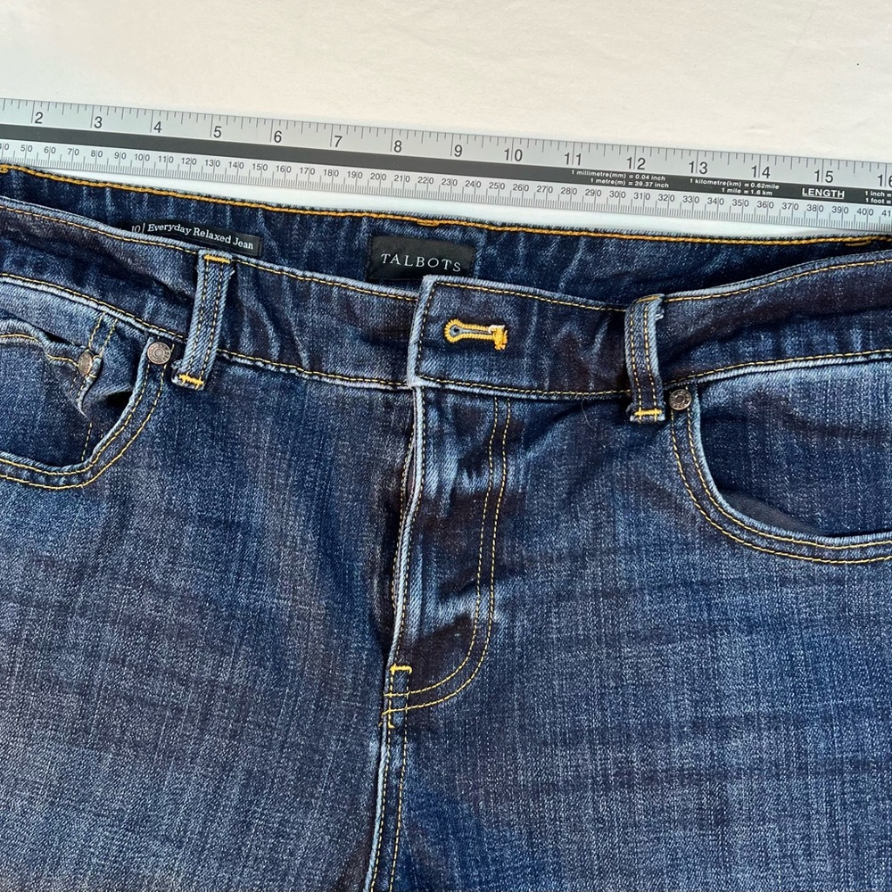 Talbots Dark Blue Relaxed Jeans - Picture 8 of 9
